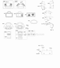 Air Cleaner Blower Housing Diagram and Parts List for  Briggs and Stratton Engine